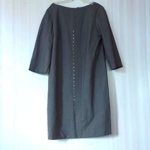 Sz 16 Dress Gray w Studs Anne Klein